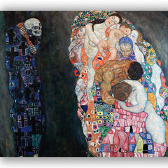 Paveikslas Death and Life, Gustav Klimt, 50x50 cm, Wolf Kult kaina ir informacija | Reprodukcijos, paveikslai | pigu.lt