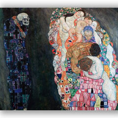 Картина Смерть и жизнь, Густав Климт, 100x100 см, Wolf Kult цена и информация | Репродукции, картины | pigu.lt
