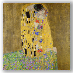 Paveikslas The Kiss, Gustav Klimt, 40x40 cm, Wolf Kult kaina ir informacija | Reprodukcijos, paveikslai | pigu.lt