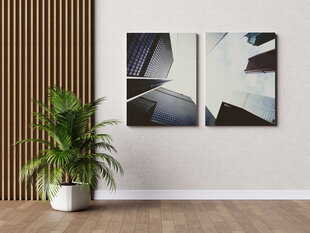 Dviejų dalių paveikslas Architektūra, 140x100 cm, Wolf Kult kaina ir informacija | Reprodukcijos, paveikslai | pigu.lt