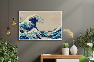 Paveikslas The Great Wave Of Kanagawa, Katsushika Hokusai, 100x70 cm, Wolf Kult kaina ir informacija | Reprodukcijos, paveikslai | pigu.lt