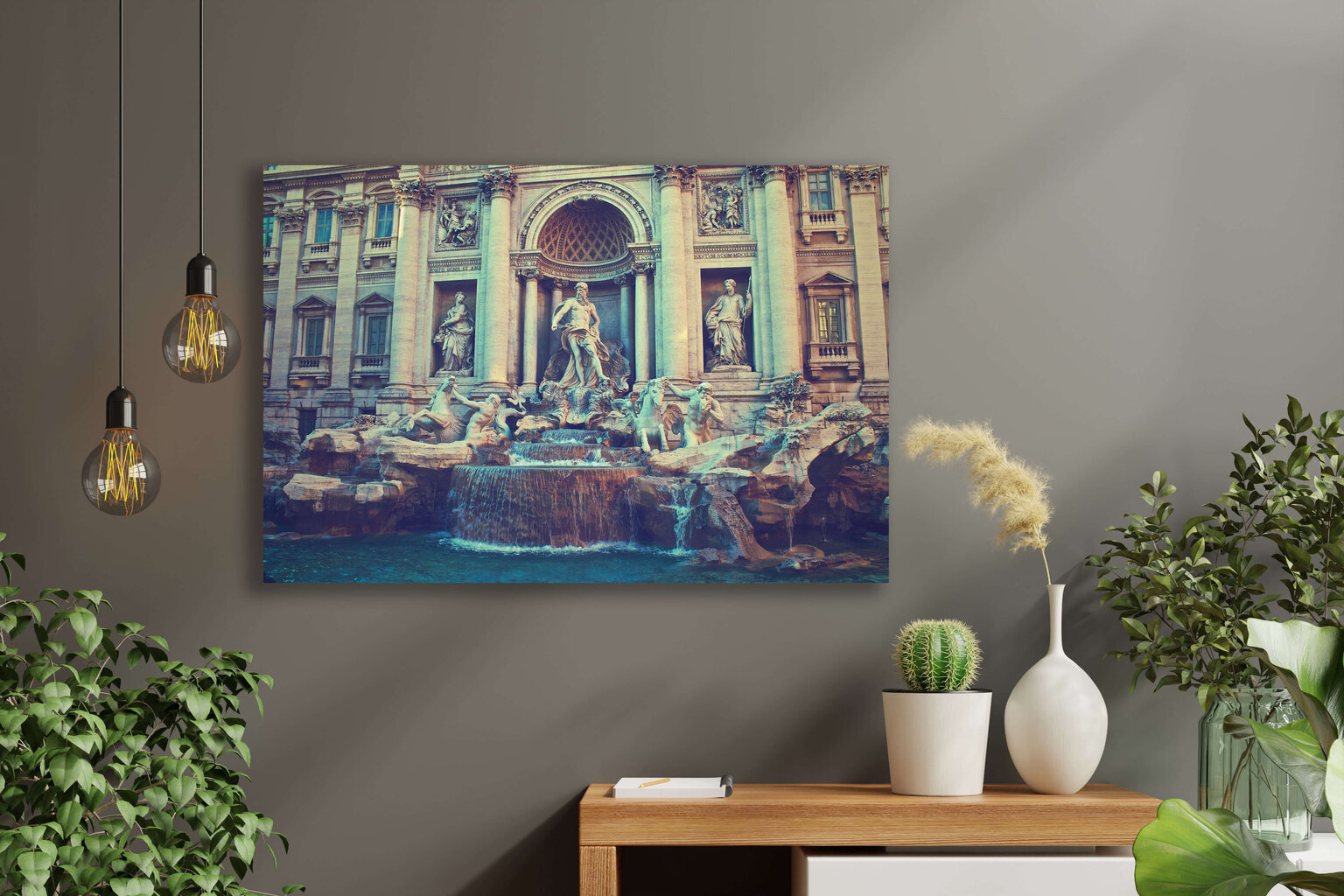 Paveikslas Trevi Fontanas, 60x80 cm, Wolf Kult kaina ir informacija | Reprodukcijos, paveikslai | pigu.lt