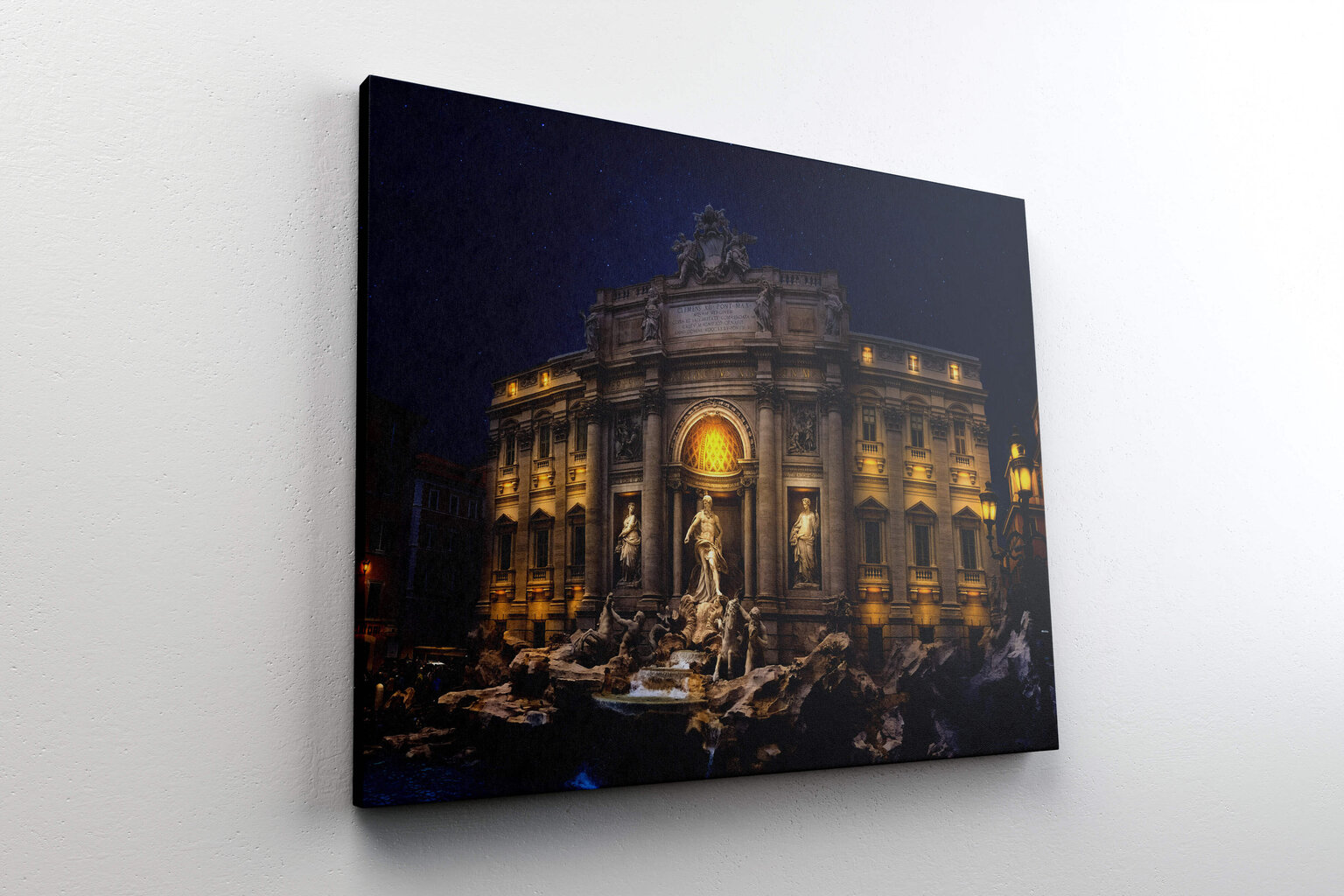 Paveikslas Trevi Fontanas Naktį, 60x80 cm, Wolf Kult kaina ir informacija | Reprodukcijos, paveikslai | pigu.lt