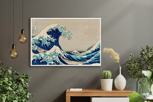 Paveikslas The Great Wave Of Kanagawa, Katsushika Hokusai, 60x80 cm, Wolf Kult kaina ir informacija | Reprodukcijos, paveikslai | pigu.lt