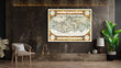 Paveikslas Senojo Pasaulio Žemėlapis 1587, 30x40 cm, Wolf Kult kaina ir informacija | Reprodukcijos, paveikslai | pigu.lt