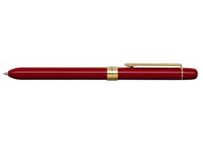 PENAC SLIM daugiafunkcinis rašiklis su mechaniniu pieštuku, bordo +auksinis