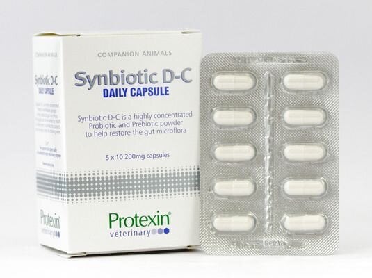 Maisto papildas šunims ir katėms Protexin Synbiotic DC, 200 mg, 50 kaps. kaina ir informacija | Vitaminai, papildai, antiparazitinės priemonės šunims | pigu.lt