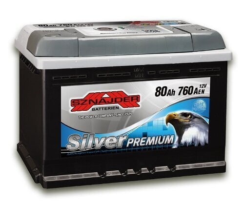 Akumuliatorius Sznajder Silver Premium 12V/80Ah/760A EN 58035 kaina ir informacija | Akumuliatoriai | pigu.lt
