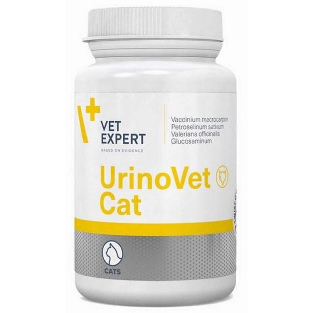 Maisto papildas katėms VetExpert UrinoVet Cat, 45 tabl. kaina ir informacija | Vitaminai, papildai, antiparazitinės priemonės katėms | pigu.lt