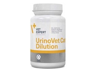 Пищевая добавка для кошек VetExpert Urinovet Cat Dilution, 45 шт. цена и информация | Витамины, добавки и средства от паразитов для кошек | pigu.lt