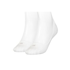 Носки женские Calvin Klein Footie 70121876700, белые, 2 пары цена и информация | Женские носки | pigu.lt