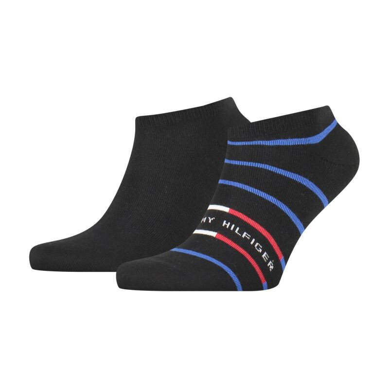 Vyriškos kojinės Tommy Hilfiger Sneaker 2P Breton, juodos kaina ir informacija | Vyriškos kojinės | pigu.lt