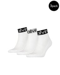 Vyriškos kojinės Calvin Klein BFN-G-341551 3 poros, baltos kaina ir informacija | Vyriškos kojinės | pigu.lt