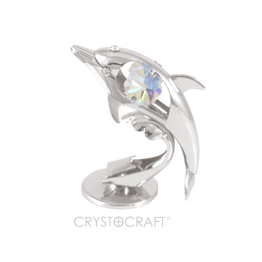 Delfinas su Swarovski kristalais цена и информация | Kitos originalios dovanos | pigu.lt