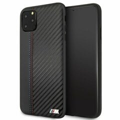 Originalus dėklas / Case Apple iPhone 11 Pro MAX BMW 100% natūralios odos juodas kaina ir informacija | Telefono dėklai | pigu.lt