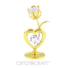 Tulpė su širdele su Swarovski kristalais kaina ir informacija | Interjero detalės | pigu.lt