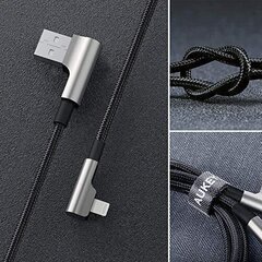 Aukey CB-AL01 BL, Lightning/USB-A, 2 м цена и информация | Кабели и провода | pigu.lt