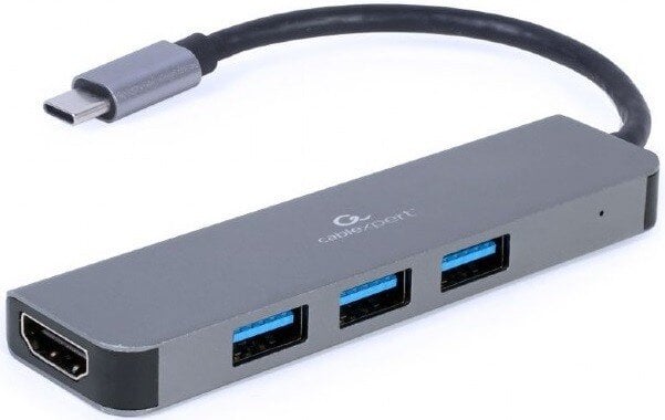Gembird USB-C TO HDMI/USB3/2IN1 A-CM-COMBO2-01 цена и информация | Adapteriai, USB šakotuvai | pigu.lt