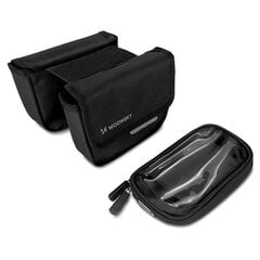 Wozinsky frame bike bag bicycle pannier waterproof phone case 1.5l black (WBB26BK) цена и информация | Сумки, держатели для телефонов | pigu.lt