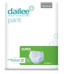 Sauskelnės suaugusiems Dailee Pant Premium Super XL, 14 vnt. kaina ir informacija | Sauskelnės, įklotai, paklotai suaugusiems | pigu.lt