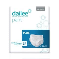 Sauskelnės suaugusiems Dailee Pant Premium Plus L, 14 vnt. kaina ir informacija | Sauskelnės, įklotai, paklotai suaugusiems | pigu.lt