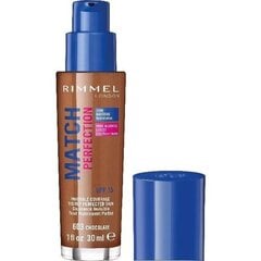 Жидкая основа для макияжа Match Perfection Rimmel London: цвет - 603 - chocolate, 30 мл цена и информация | Пудры, базы под макияж | pigu.lt