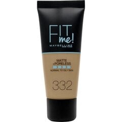 Skystas makiažo pagrindas Fit Me Maybelline 332 golden, 30ml kaina ir informacija | Makiažo pagrindai, pudros | pigu.lt