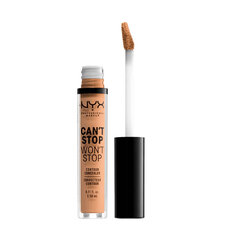 Корректор для лица Can't Stop Won't Stop NYX: цвет - soft beige, 3.5 мл цена и информация | Пудры, базы под макияж | pigu.lt