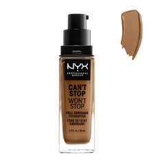 Skystas makiažo pagrindas Nyx Can't Stop Won't Stop nutmeg, 30 ml kaina ir informacija | Makiažo pagrindai, pudros | pigu.lt