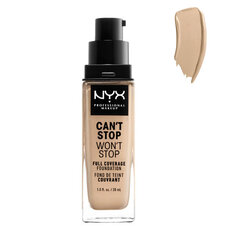 Жидкая основа для макияжа Can't Stop Won't Stop NYX (30 мл): Цвет - warm vanilla цена и информация | Пудры, базы под макияж | pigu.lt