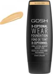 Жидкая основа для макияжа X-Ceptional Wear Gosh Copenhagen: цвет - 16-golden 3, 35 мл цена и информация | Пудры, базы под макияж | pigu.lt