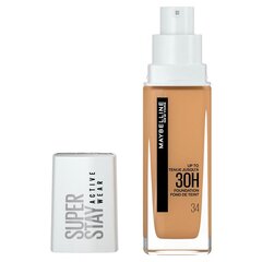 Skystas makiažo pagrindas Maybelline Superstay Activewear 30h, 34 Soft bronze, 30 ml kaina ir informacija | Makiažo pagrindai, pudros | pigu.lt