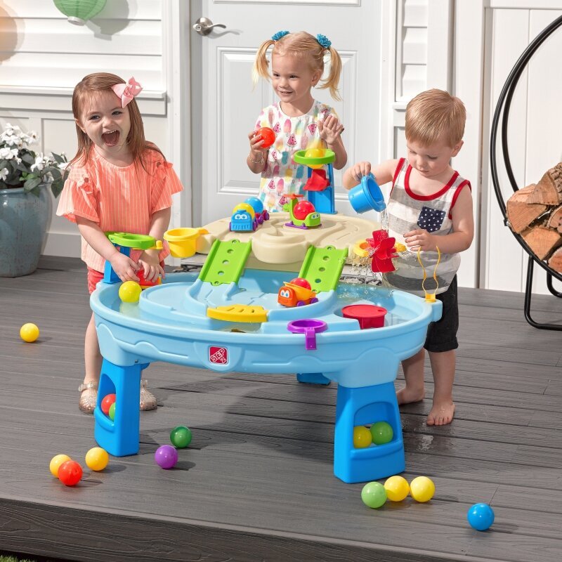 Didelis vandens stalas 2-jų aukštų statybvietė su priedais, Step2 kaina ir informacija | Žaislai kūdikiams | pigu.lt