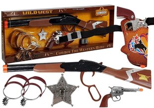 Zestaw Kowboja Kowbojski Pistolet + Akcesoria цена и информация | Игрушки для мальчиков | pigu.lt