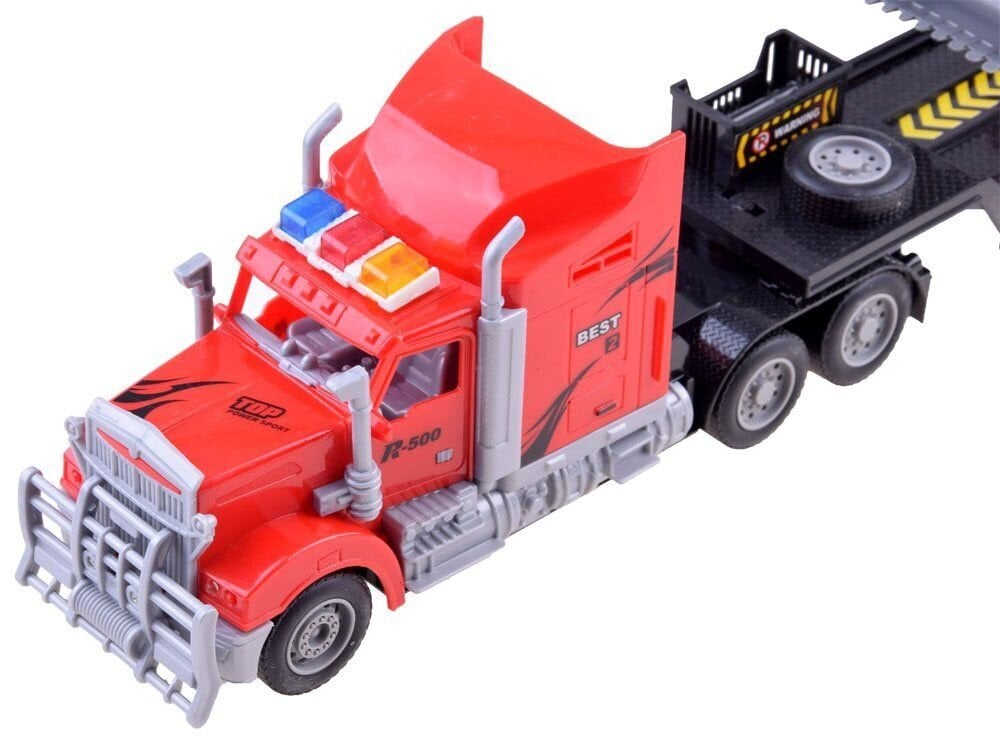 Nuotoliniu būdu valdomas amerikietiškas sunkvežimis - vilkikas su traktoriumi kaina ir informacija | Žaislai berniukams | pigu.lt