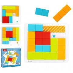 Деревянные кубики-головоломка Tooky Toy цена и информация | Развивающие игрушки | pigu.lt