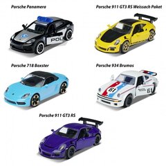 MAJORETTE Автомобильный набор Porsche из 5 предметов цена и информация | Игрушки для мальчиков | pigu.lt