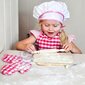 Mažojo virtuvės šefo rinkinys - prijuostė ir virtuvės reikmenys 7 vnt. Woopie kaina ir informacija | Žaislai mergaitėms | pigu.lt