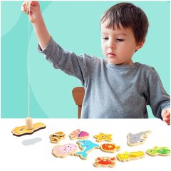 Деревянная игра Рыбалка  цена и информация | Развивающие игрушки | pigu.lt
