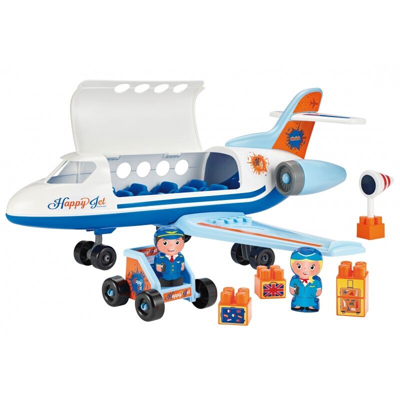 Lėktuvas su priedais ir blokeliais 30 el. ,,Ecoiffier" kaina ir informacija | Žaislai berniukams | pigu.lt