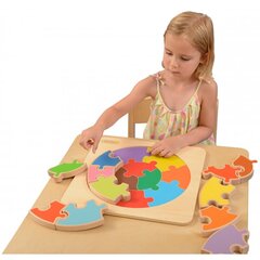 Didžiulis apvalus spalvingas galvosūkis kaina ir informacija | Žaislai kūdikiams | pigu.lt