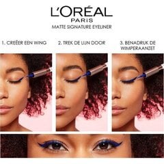 Akių apvadas L'Oreal Make Up Matte Signature, rudas kaina ir informacija | Akių šešėliai, pieštukai, blakstienų tušai, serumai | pigu.lt