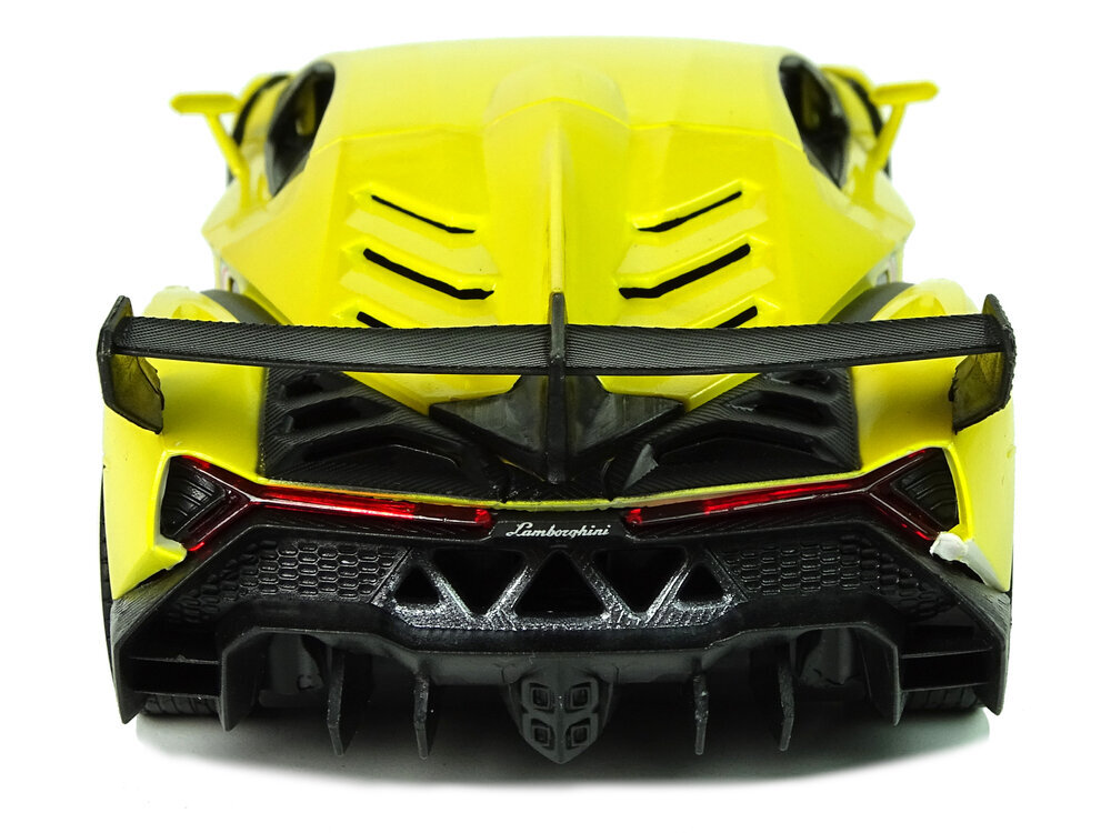 Radijo bangomis valdomas Lamborghini Veneno 1:24 geltonas su pulteliu цена и информация | Žaislai berniukams | pigu.lt