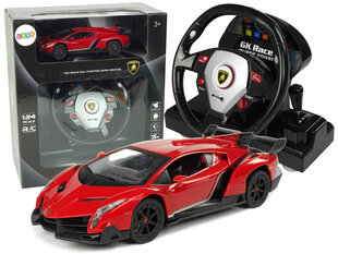 Radijo bangomis valdomas Lamborghini Veneno 1:24 raudonas kaina ir informacija | Žaislai berniukams | pigu.lt