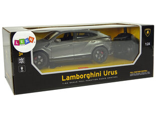Radijo bangomis valdomas Lamborghini Urus 1:24 pilkas kaina ir informacija | Žaislai berniukams | pigu.lt