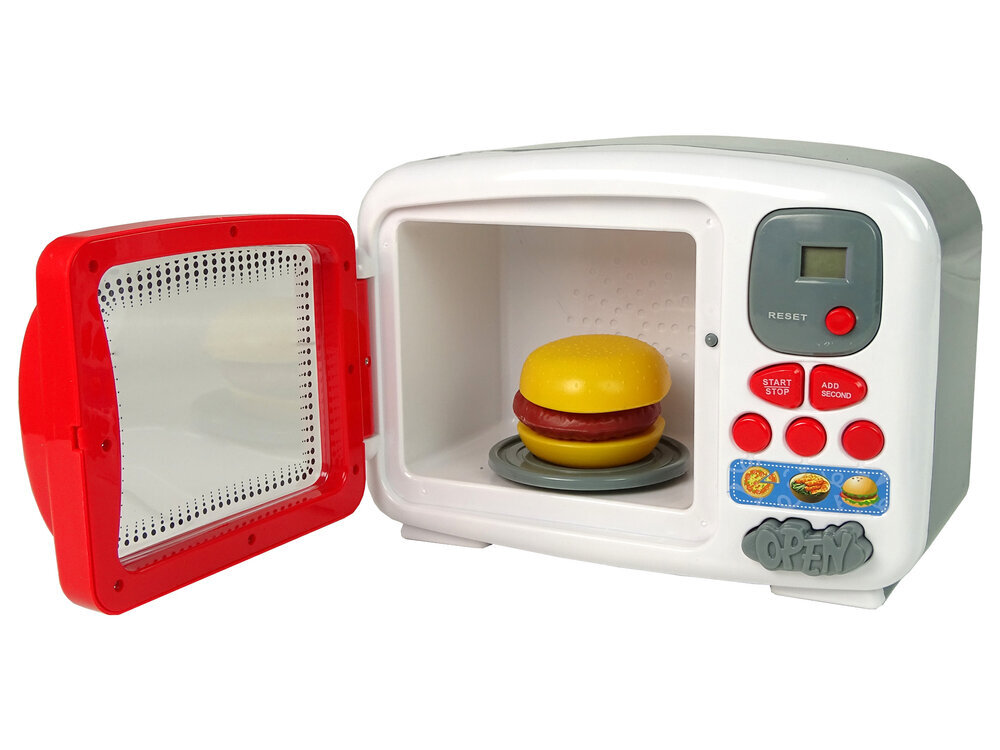 Mikrobangų krosnelė su mėsainių, dešrainių ir kitais priedais kaina ir informacija | Žaislai mergaitėms | pigu.lt