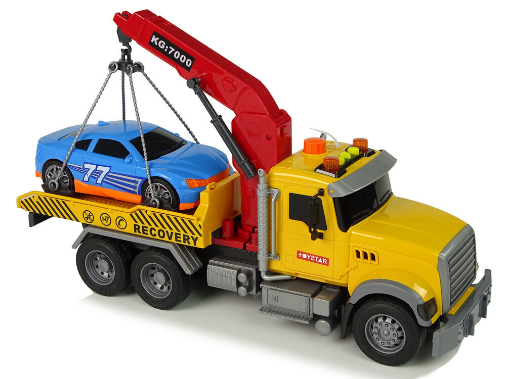 Žaislinis auto vilkikas su automobiliu цена и информация | Žaislai berniukams | pigu.lt