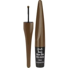 Antakių pieštukas Sleek Nano Brow Disc Fill & Define, 1 ml kaina ir informacija | Akių šešėliai, pieštukai, blakstienų tušai, serumai | pigu.lt