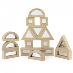 Деревянные зеркальные блоки пазл 16 деталей "VIGA" цена и информация | Игрушки для малышей | pigu.lt