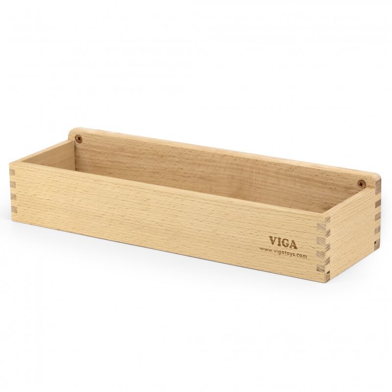 Medinė dėžutė - lentynėlė magnetinei lentai Viga kaina ir informacija | Žaislai kūdikiams | pigu.lt